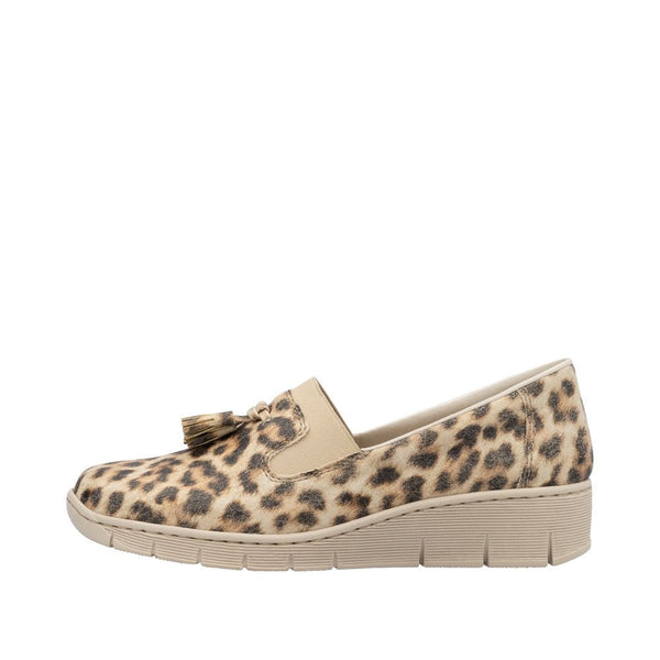Rieker 53751-20 Ladies Narrow Beige Other Elasticated Shoes