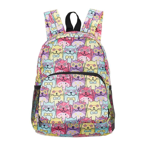 Eco Chic G35 Multiple Glasses Cat Recycled Plastic Mini Kids Backpack