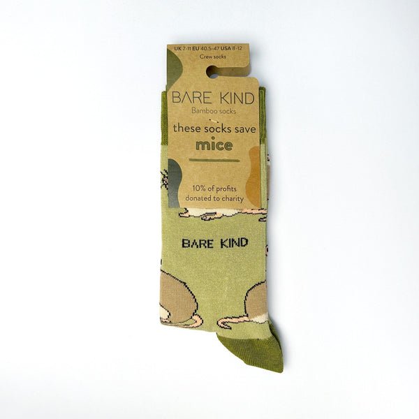 Barekind Save the Mice Bamboo Socks