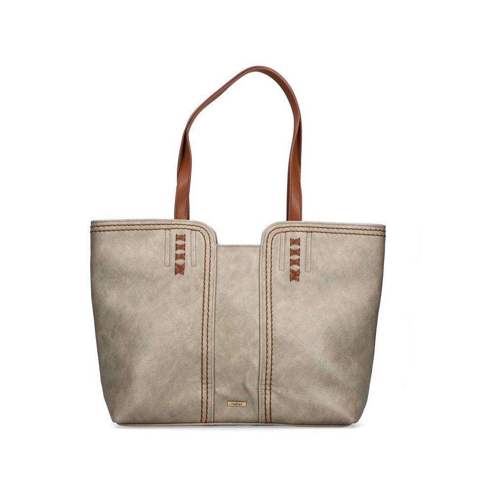 Rieker H1611-60 Ladies Beige Oversized Bag