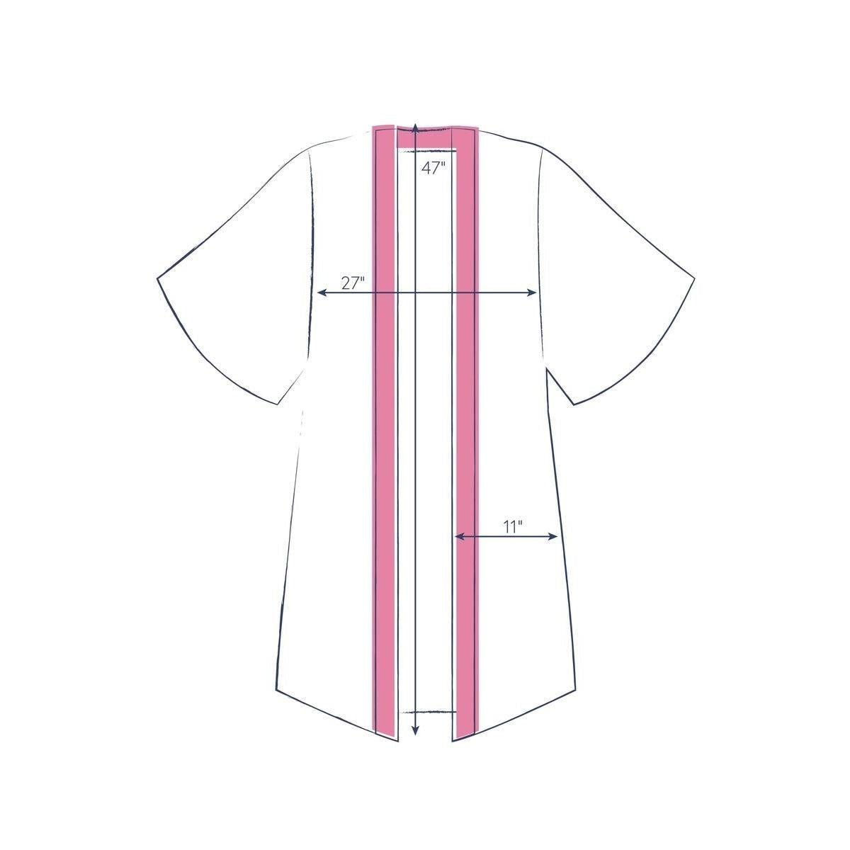 Powder Ladies Kimono Gowns Floral Study Denim