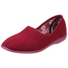 GBS Audrey Slipper Ladies  Spanish Red Textile Slip On Slippers