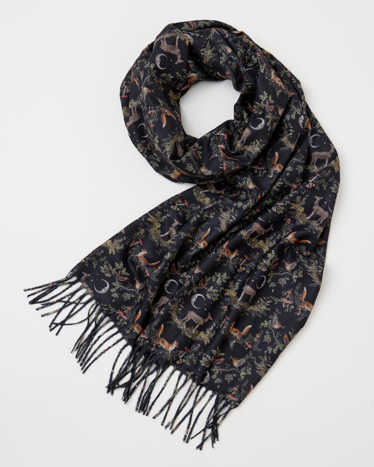 Fable A Night's Tale Woodland Midnight Heavy Weight Scarf