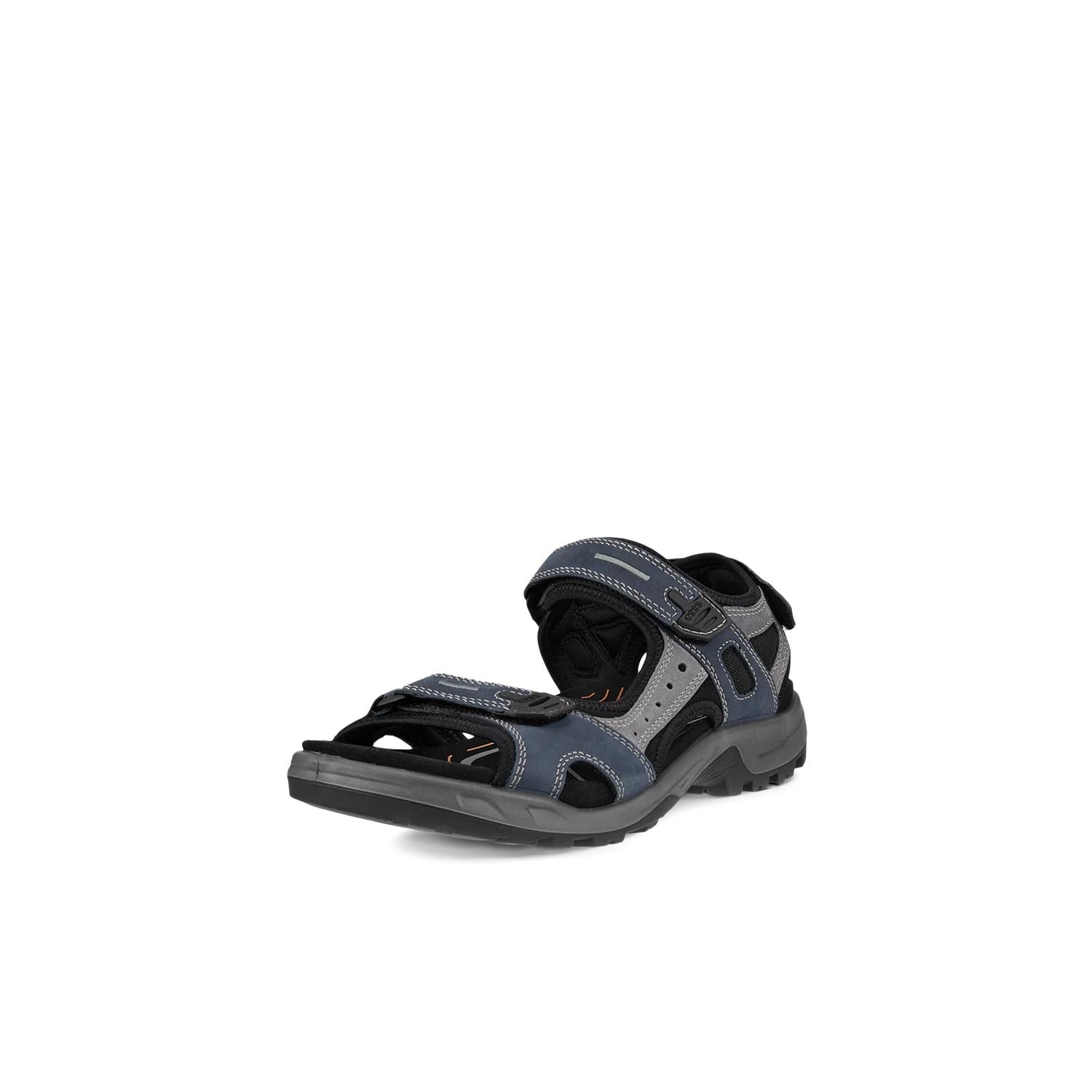 Ecco Offroad Yucatan Mens Marine Nubuck Touch Fastening Sandals