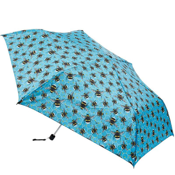 Eco Chic K17 Blue Bumble Bee Mini Umbrella