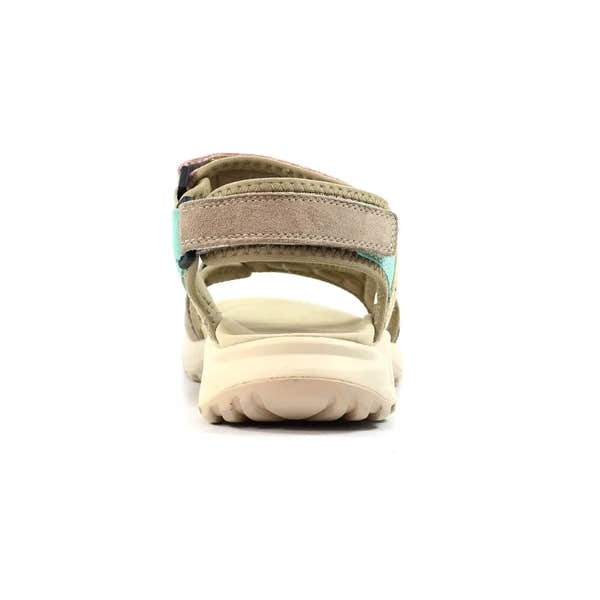 Lunar JLR001 Lazy Dogz Alston Ladies multi leather touch fastening sandals with adjustable straps and cushioned sole.