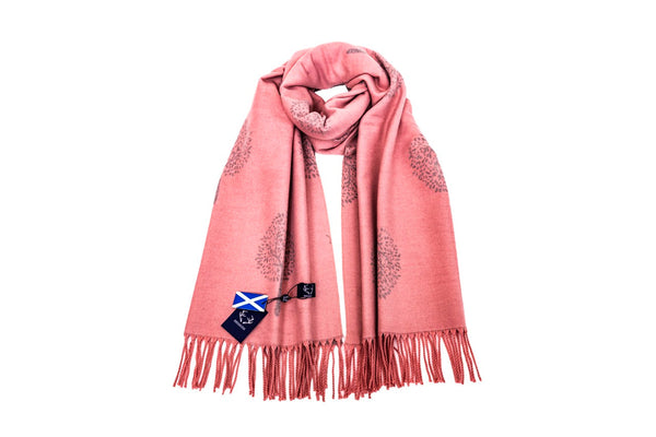 Thistle Gem Supersoft Tree Of Life Scarf (With Tassels)