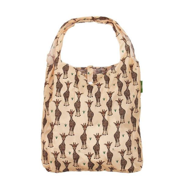 Eco Chic A52 Beige Giraffes Recycled Plastic Shopper