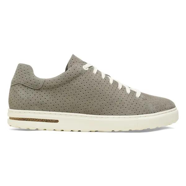 Birkenstock Bend Low Ladies Stone Coin Suede Arch Support Lace Up Trainers