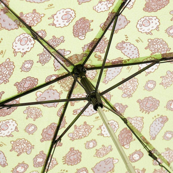 Eco Chic K19 Green Cute Sheep Mini Umbrella