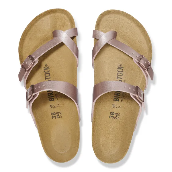 Birkenstock Mayari Birkoflor Ladies Copper Arch Support Buckle Sandals