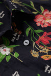 Seasalt Larissa Shirt Botanical Collage Onyx