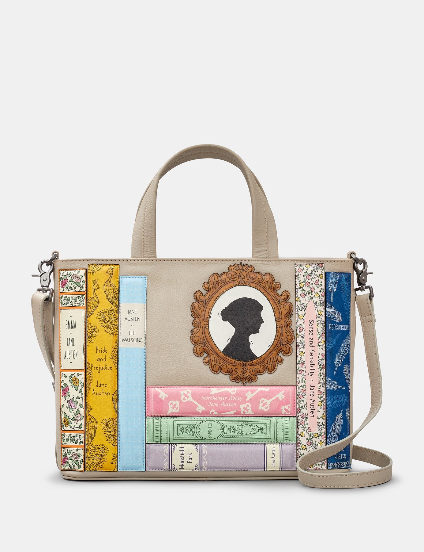 Yoshi Warm Grey Yoshi Jane Austen Bookworm Multiway Grab Bag