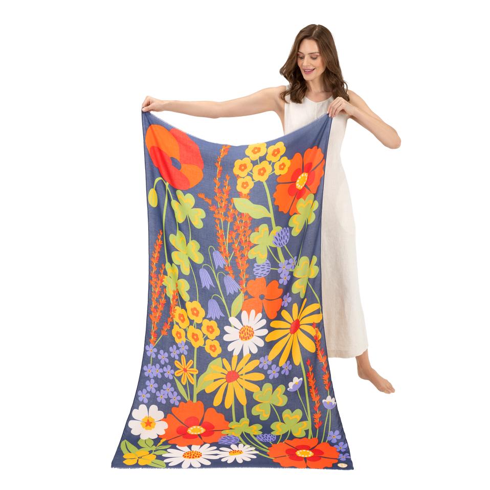 Powder Nordic Meadow Print Scarf
