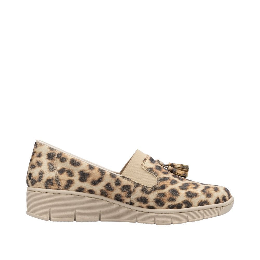Rieker 53751-20 Ladies Narrow Beige Other Elasticated Shoes