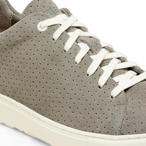 Birkenstock Bend Low Ladies Stone Coin Suede Arch Support Lace Up Trainers