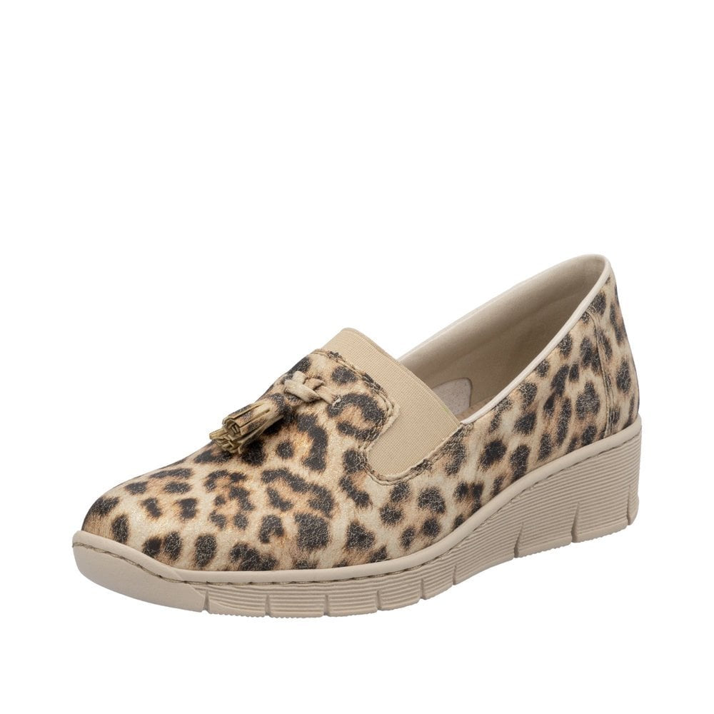 Rieker 53751-20 Ladies Narrow Beige Other Elasticated Shoes