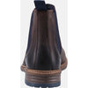 Hush Puppies Justin Mens Brown Leather Slip On Ankle Boots