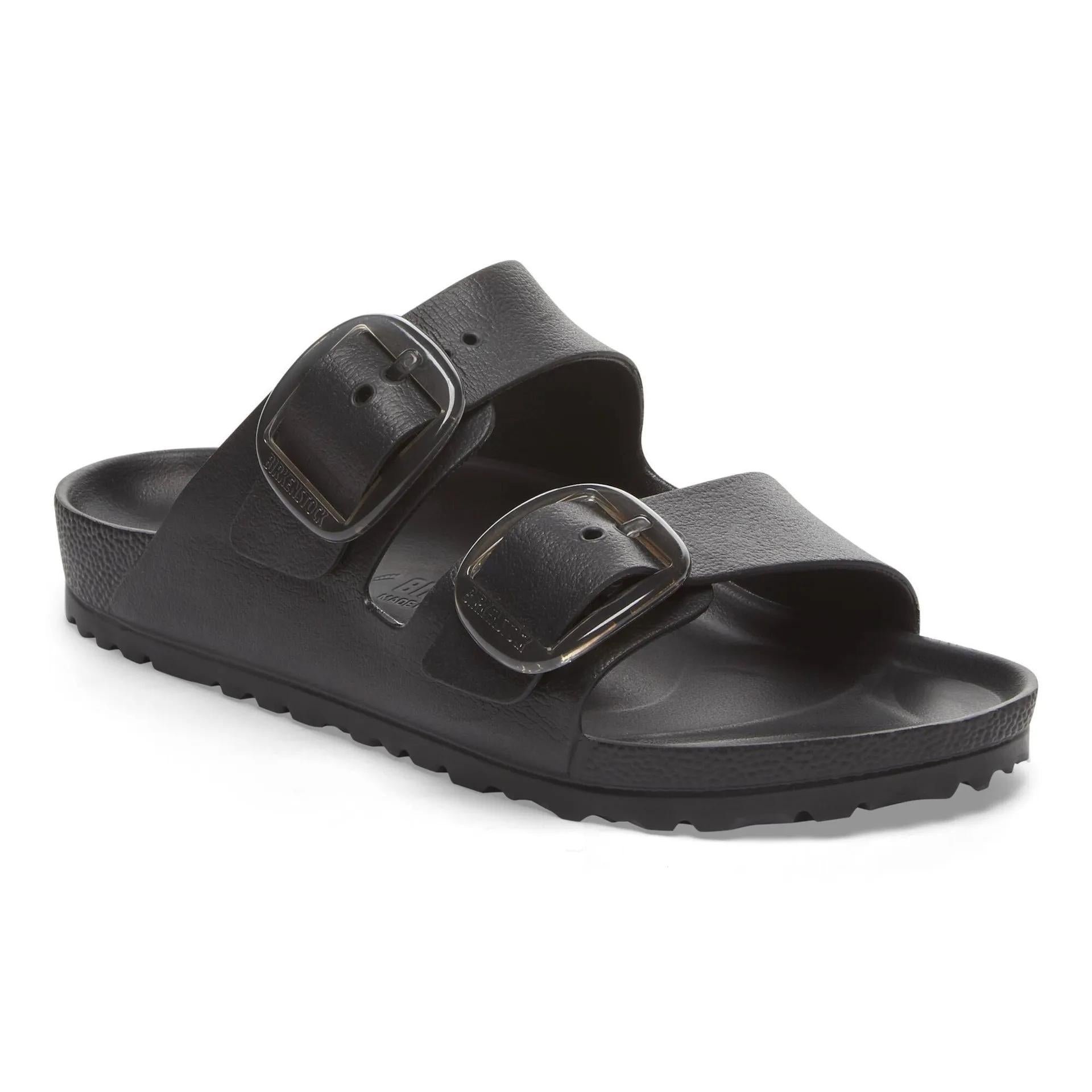 Birkenstock Arizona Big Buckle EVA Ladies Narrow Black Arch Support Buckle Sandals