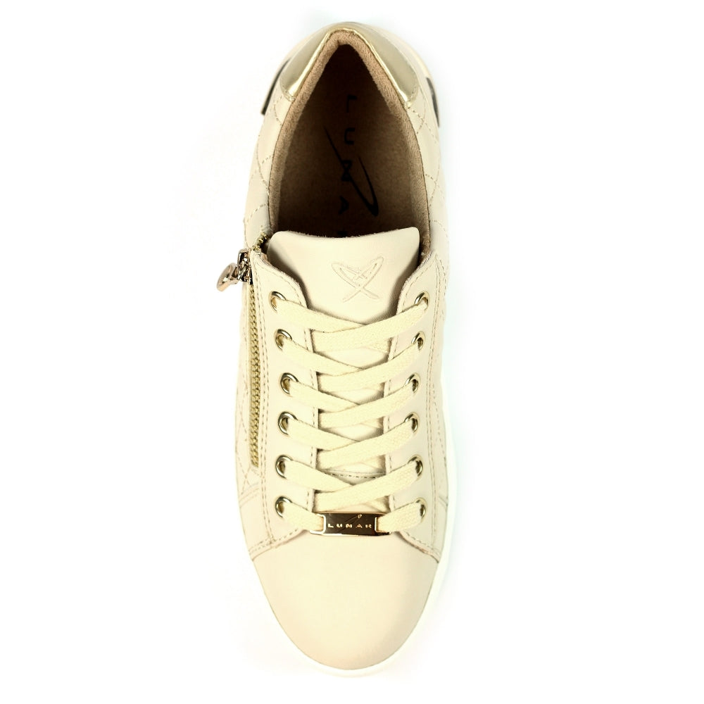 Lunar DLB052 Xenon Ladies Cream Other Lace Up Trainers