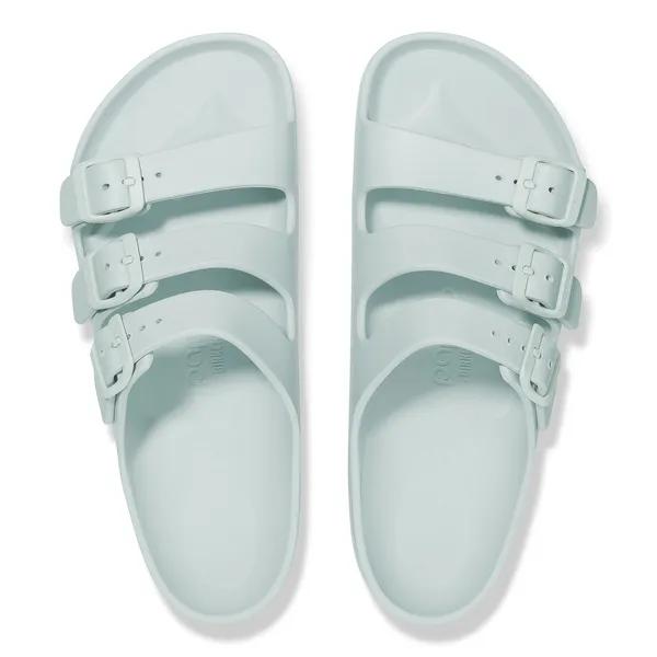 Birkenstock Papillio Florida EVA III Flex Platform Ladies Narrow Surf Green Arch Support Buckle Sandals