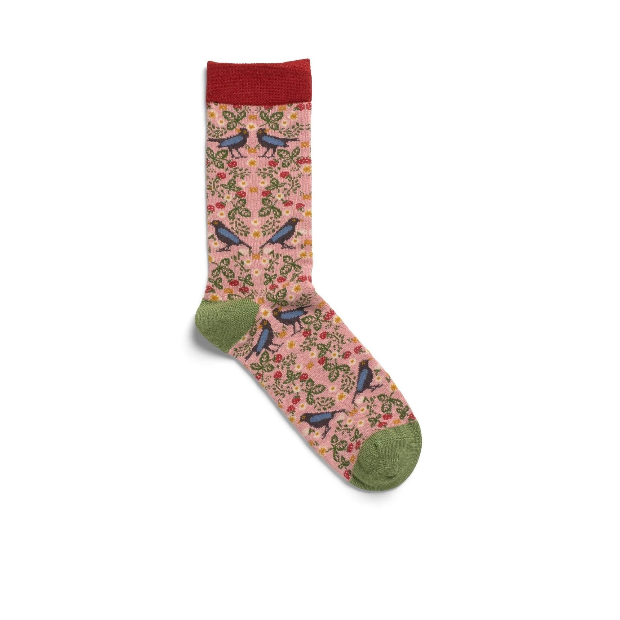The Quintessential Ladies Socks - Bird Pink