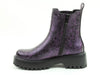 Heavenly Feet Alana Ladies Purple Vegan Zip & Lace Ankle Boots