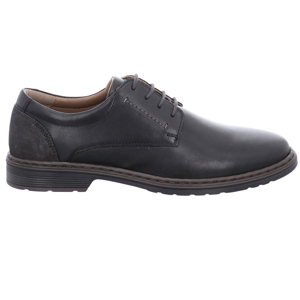 Josef Seibel Alastair 01 Mens Black Leather Lace Up Shoes