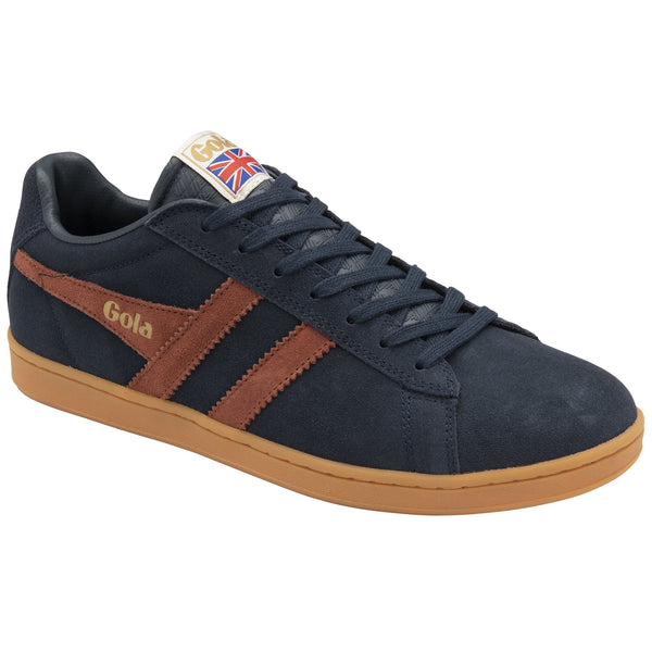 Gola Equipe Mens Navy Suede Lace Up Trainers