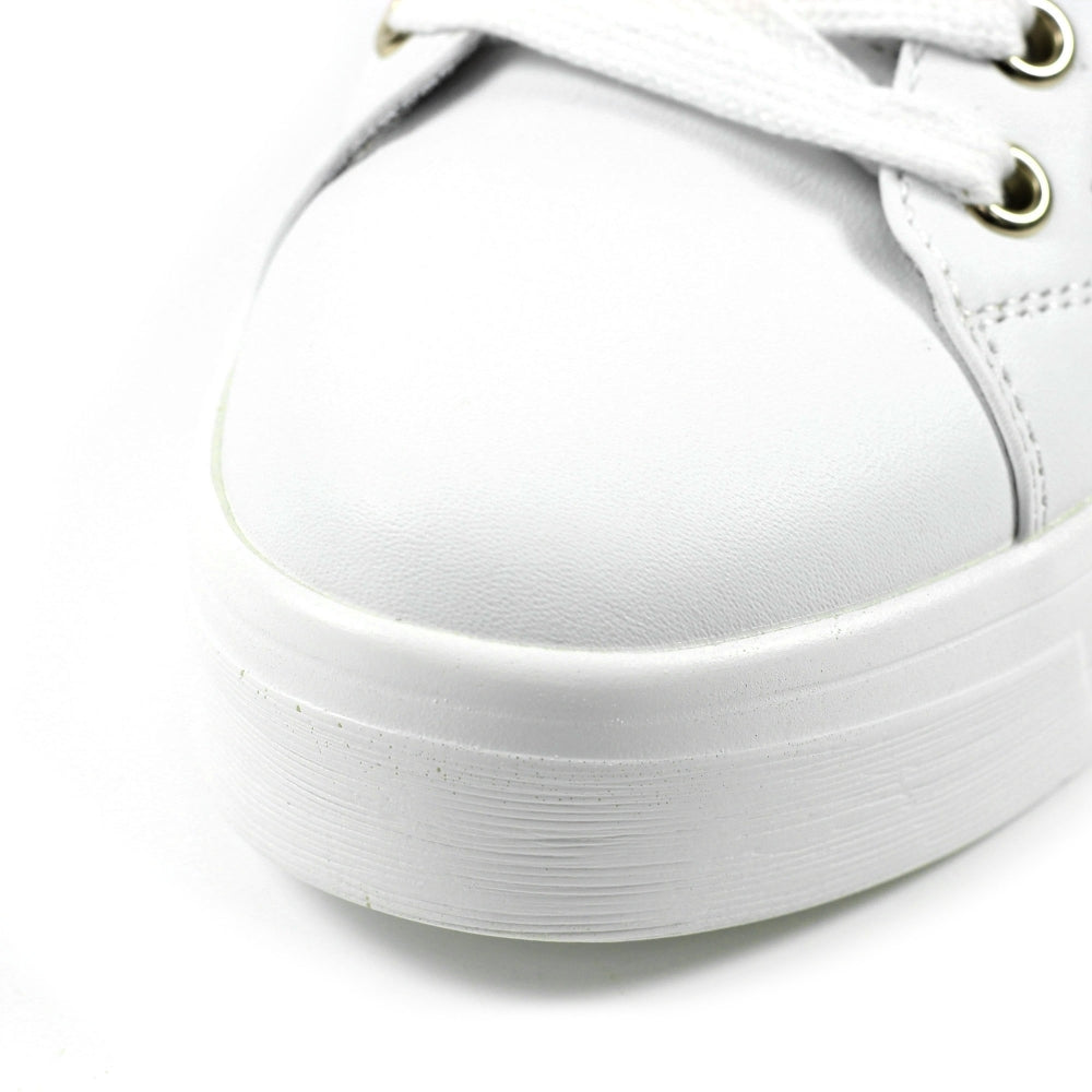 Lunar DLB042 Nia Ladies White Other Lace Up Trainers