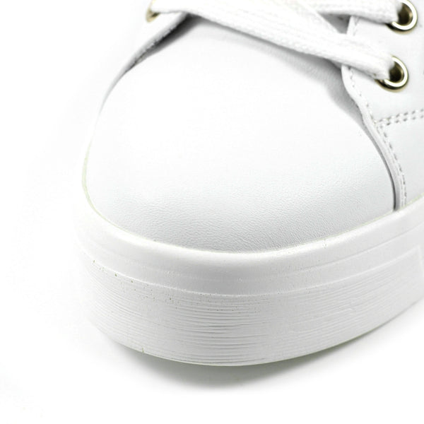 Lunar DLB042 Nia Ladies White Other Lace Up Trainers