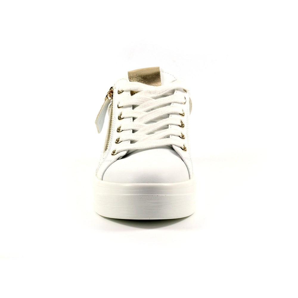 Lunar DLB042 Nia Ladies White Other Lace Up Trainers