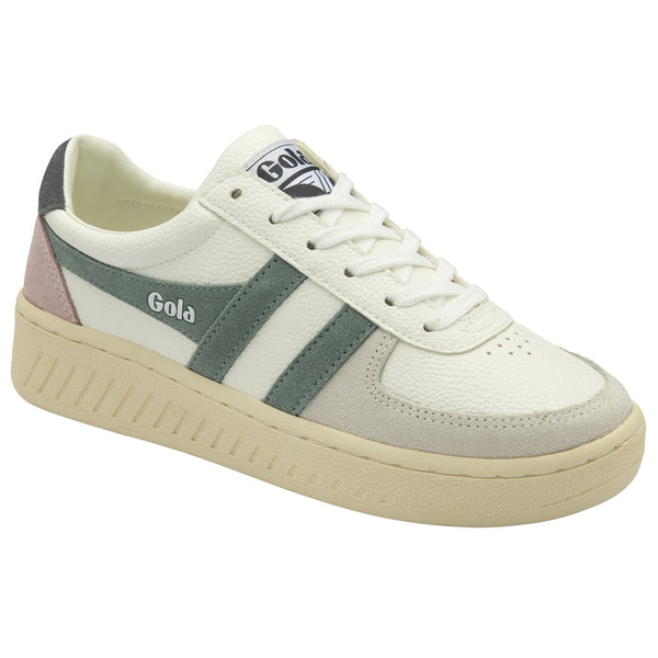 Gola Women's Grandslam Trident White, Slate and Shadow Trainers