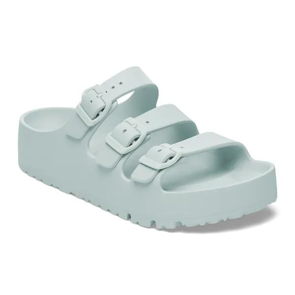 Birkenstock Papillio Florida EVA III Flex Platform Ladies Narrow Surf Green Arch Support Buckle Sandals