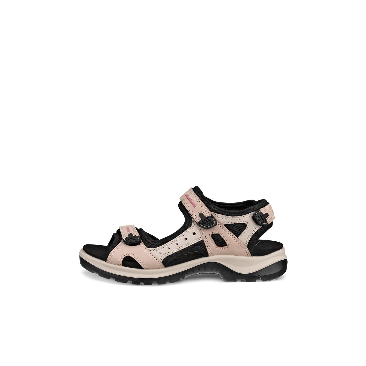 Ecco Offroad Yucatan Ladies Rose Dust/Limestone Nubuck Touch Fastening Sandals