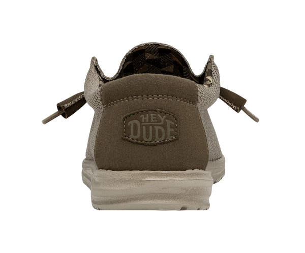 Dude Wally Sox Mens Beige Textile Slip On Shoes