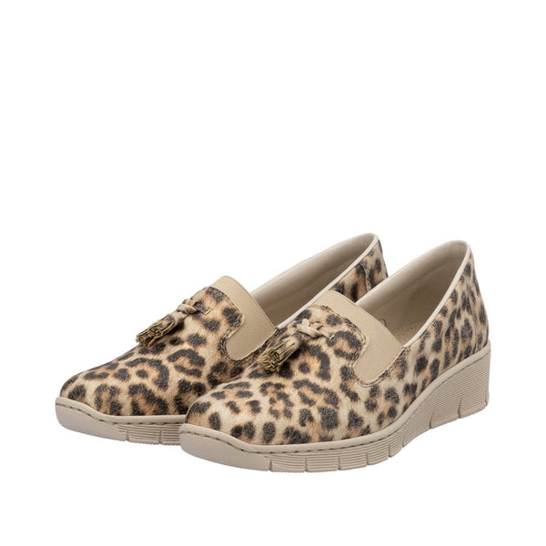 Rieker 53751-20 Ladies Narrow Beige Other Elasticated Shoes