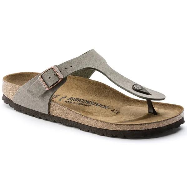 Birkenstock Gizeh Birkoflor Ladies Stone Arch Support Buckle Sandals