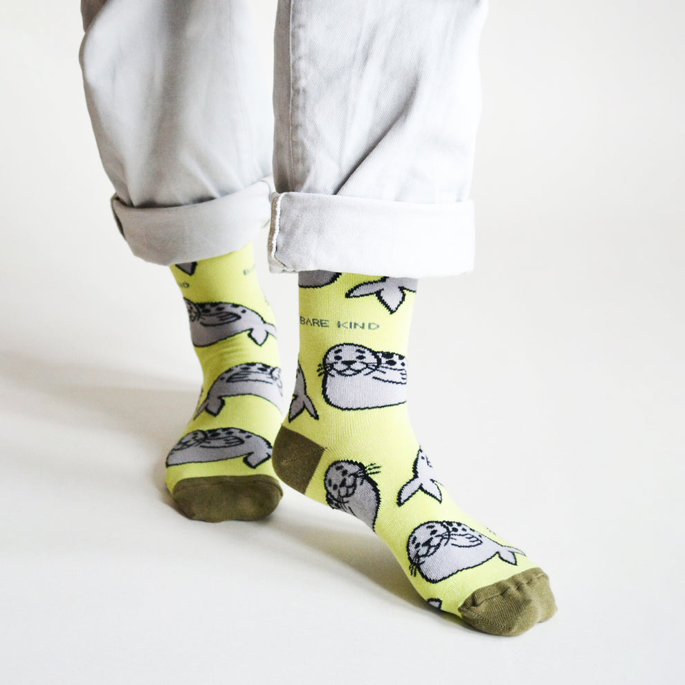 Barekind Save The Seals Bamboo Socks