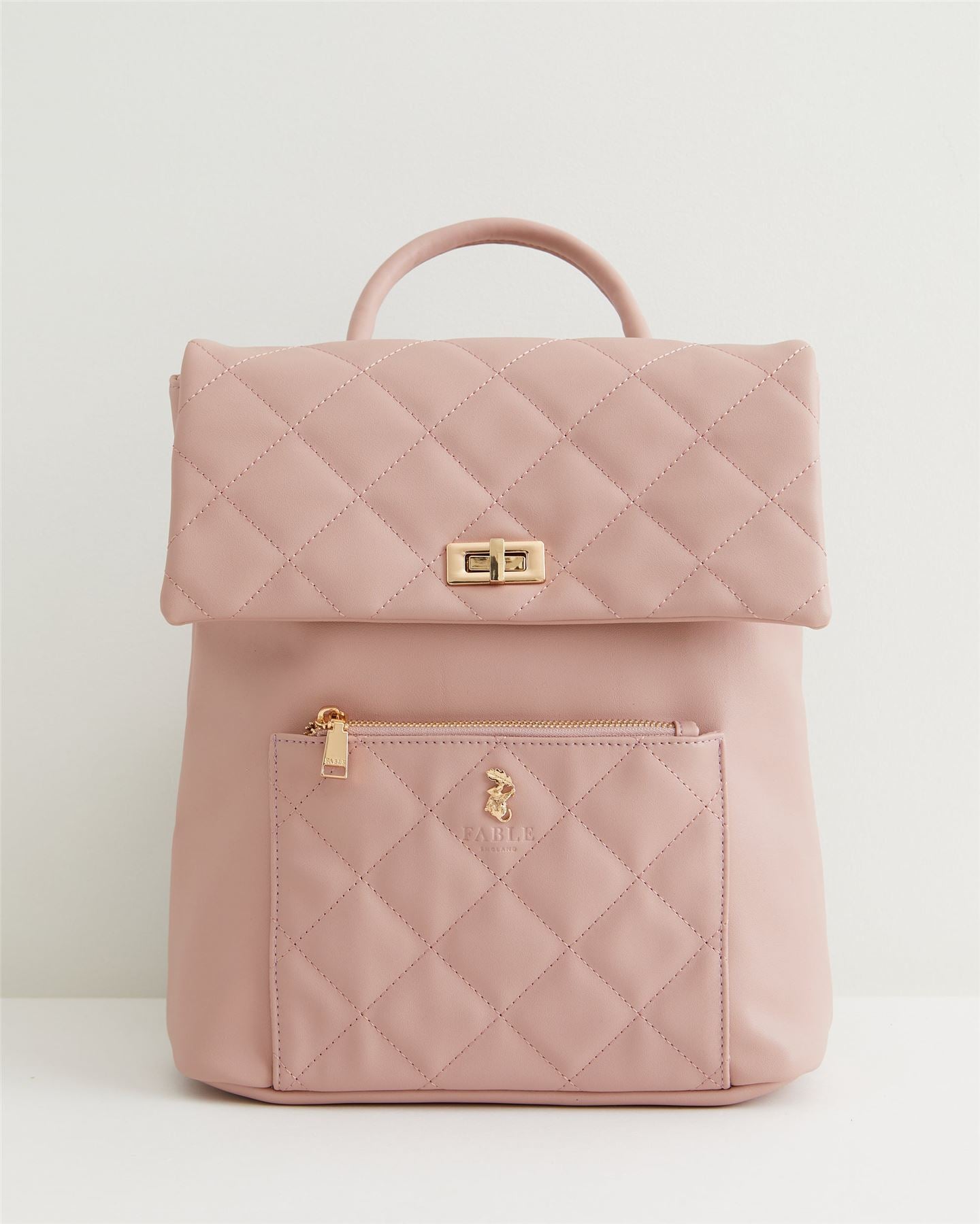 Fable Poetic Pink Quilted Backpack