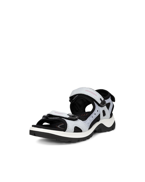 Ecco Offroad Yucatan Ladies Blue Nubuck Touch Fastening Sandals