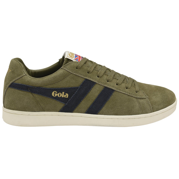 Gola Equipe Mens Khaki Suede Lace Up Trainers