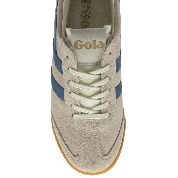 Gola Elan Ladies Blossom/Marine Blue/Deep Red Leather Lace Up Trainers