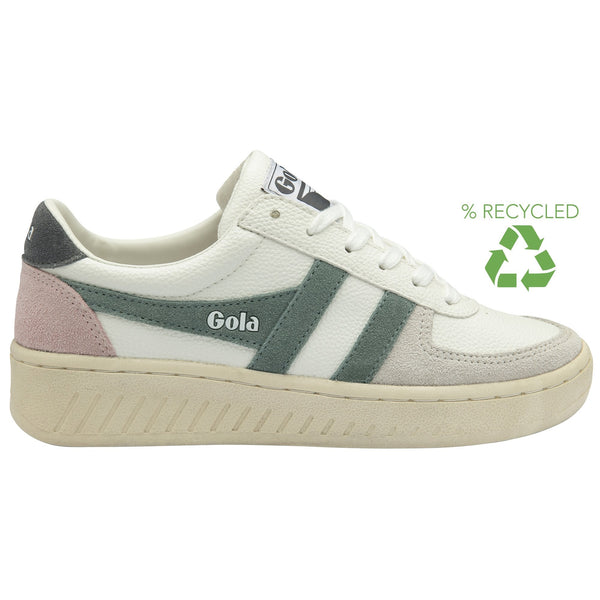Gola Women's Grandslam Trident White, Slate and Shadow Trainers