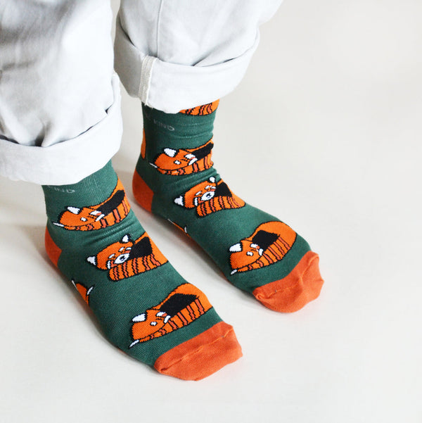 Barekind Save The Reds Pandas Bamboo Socks