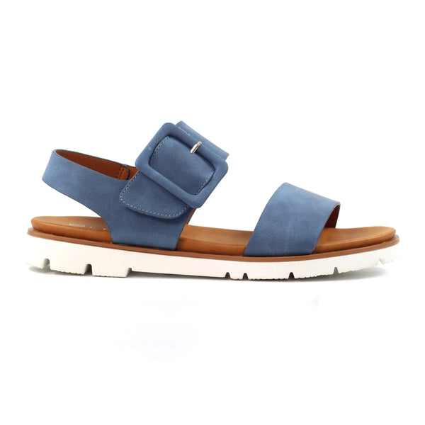 Lunar JLH517 Cher Ladies Blue Other Touch Fastening Sandals