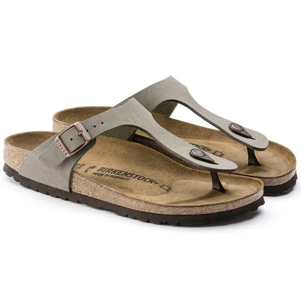 Birkenstock Gizeh Birkoflor Ladies Stone Arch Support Buckle Sandals