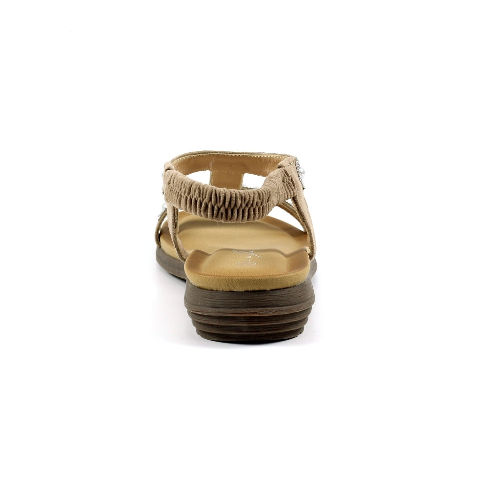 Lunar JLH078 Tancy Ladies Beige Other T-bar Sandals
