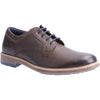 Hush Puppies Julian  Mens Brown Leather Lace Up Shoes