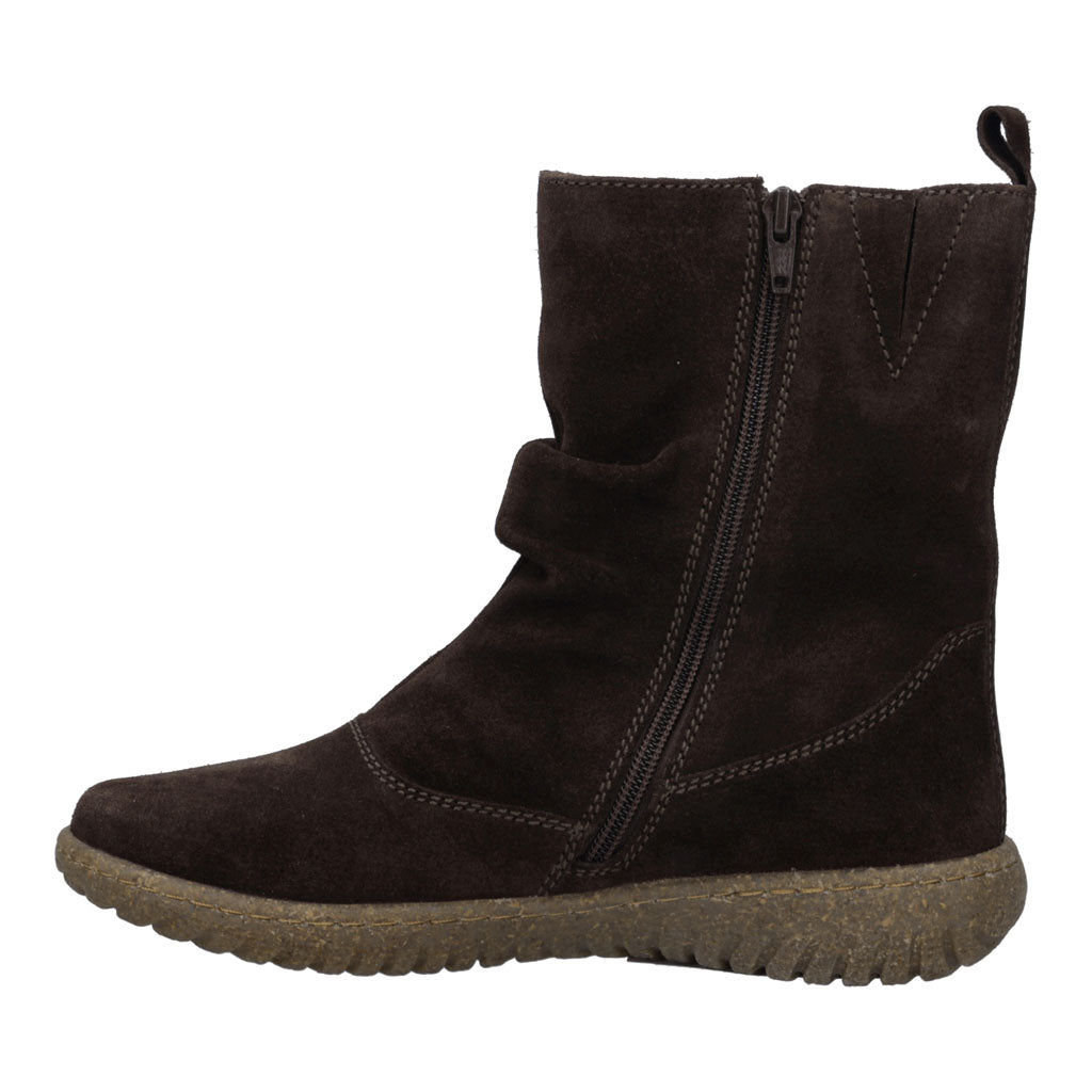 Josef Seibel Angelina 08 Ladies Brasil Leather Side Zip Ankle Boots, opposite side view.